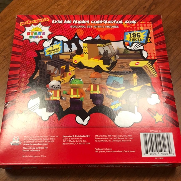 Ryan’s World Construction Zone Building Set LEGO - Picture 3 of 3